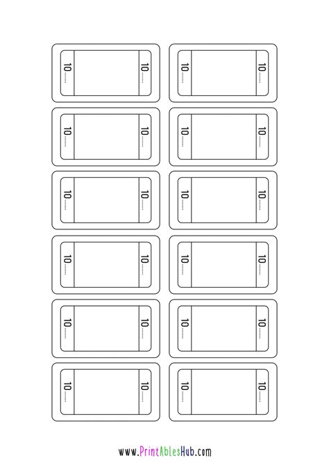 printable blank raffle tickets.